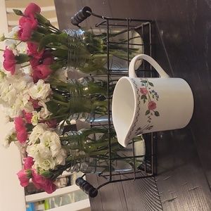 Farberware Stoneware English Garden 225 A Creamer 1993